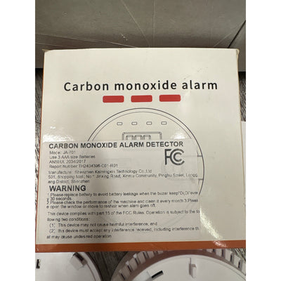 PACK-OF-4 Carbon Monoxide & CO Detectors & Alarms Digital LCD Display JA-701