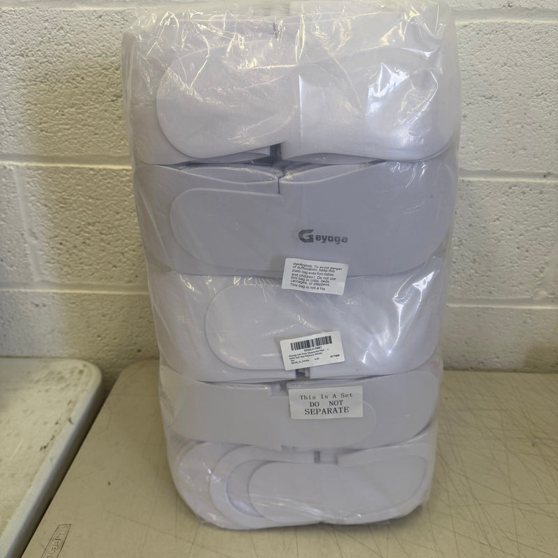 240-Pairs Geyoga Disposable Foam Pedicure Slippers, Spa Sandals- White