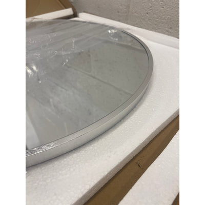 Fabuday Silver Circle Mirror for Wall 20 inch, Round Mirrors, Bathroom, Entryway