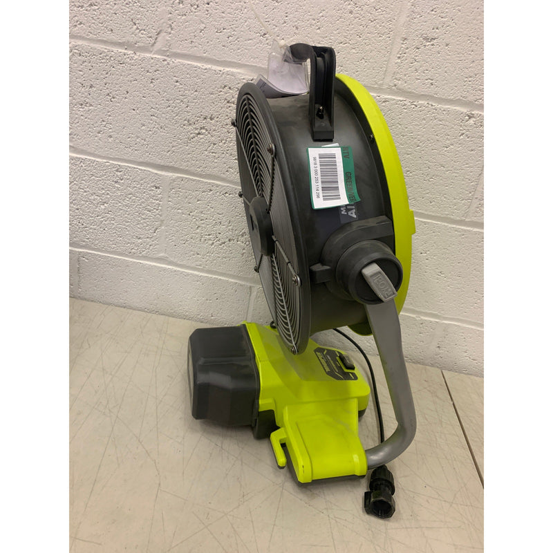 RYOBI ONE+  Misting Air Cannon Fan Kit 18V Cordless Hybrid WHISPER 12"