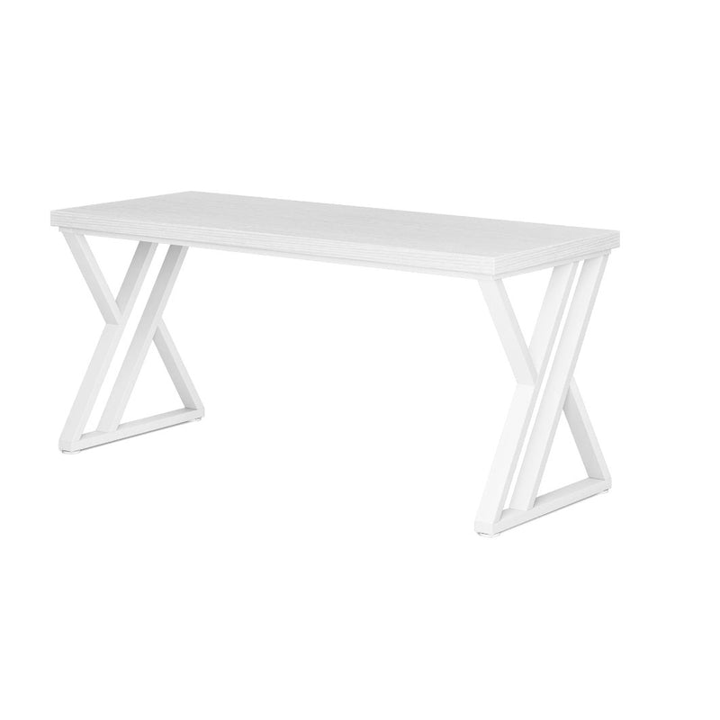 Tribesigns Heavy-Duty Computer Desk 55" Study Desk Writing Table White READ