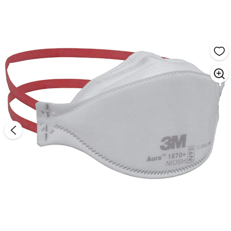 3M 1870+ Health Care Health Care Particulate Respirator Mask Flat Fold 120 Count
