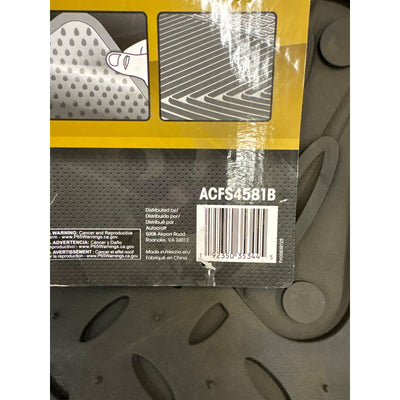 Autocraft Rubber Floor Mat Set 4 Pieces Fits Trucks, Black - ACFS4581B
