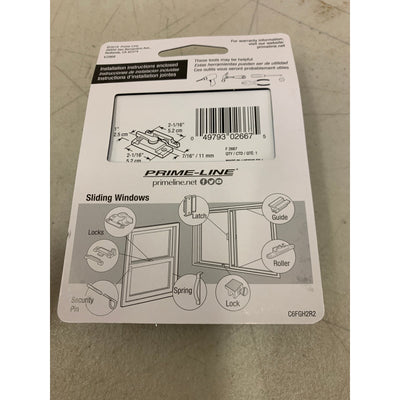 (PACK OF 6) Prime-Line Window Sash Lock for Vinyl Windows, White