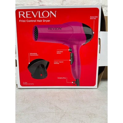Revlon Frizz Control Hair Dryer 1875 Watt 3 Heat/Speed Settings, Corded Electric