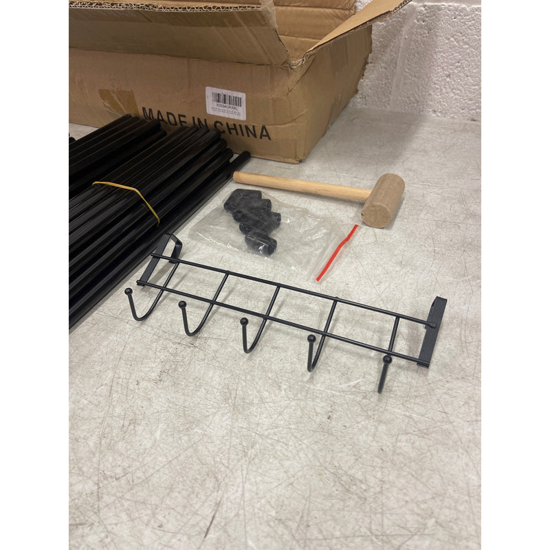 Wexcise Narrow Shoe Rack 10-Tiers Tall Shoe Rack for Entryway 20-24 Pairs, Black