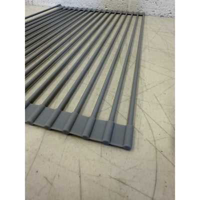 HMDCCER Over Sink Dish Drying Rack, Foldable, Silicone, Dishwasher Safe - Grey