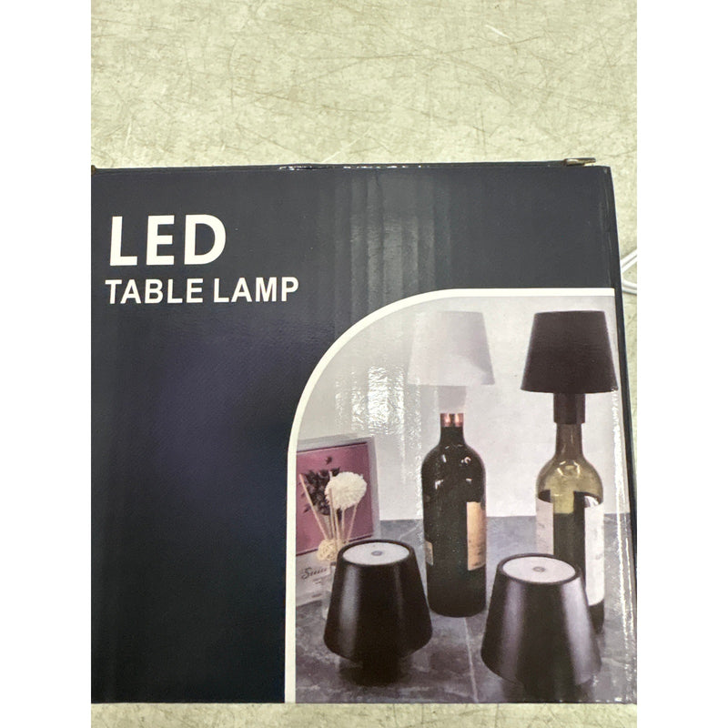 LED Wine Bottle Lamp 3-Color Wireless Bottle Table Touch Control - White