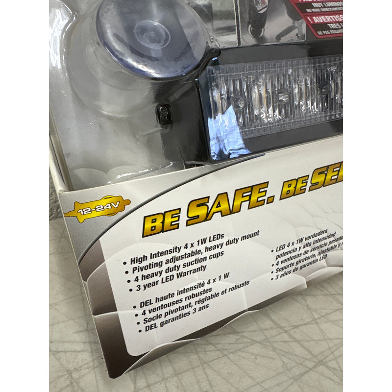 ProStrobe Rocky 4 Pro Plug and Play Windshield Mount Safety Strobe Light - Amber