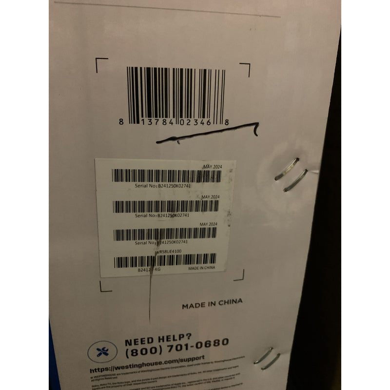 Westinghouse 58" 4K UHD Roku TV Edgeless Dolby Streaming Television Mobile Sync