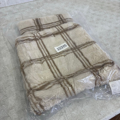 Koolaburra by UGG Pet Melly Vest Dog Sweater 20-21" Collar, Tan Plaid Jacket XL