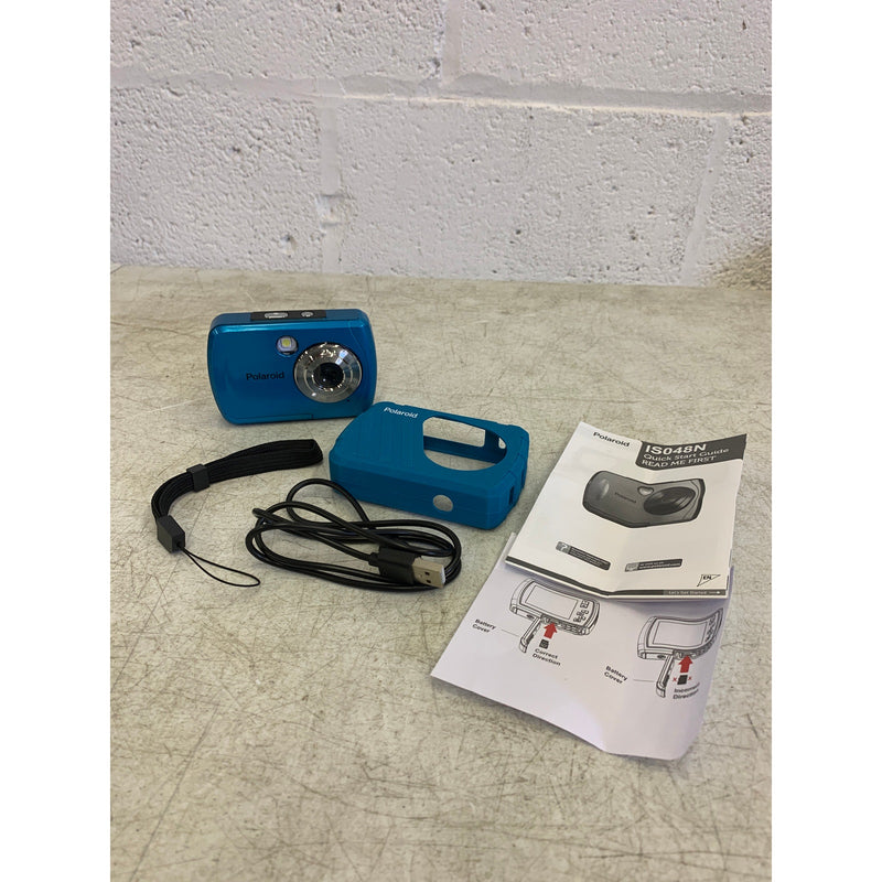 Polaroid 16MP Waterproof Camera 2.4 Inch Screen, 4x Zoom, Shock Proof Blue