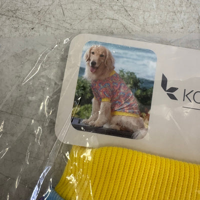 Koolaburra by UGG Printed Pet T-Shirt Dog Outfit- 12-13" Collar, Rainbow - Small