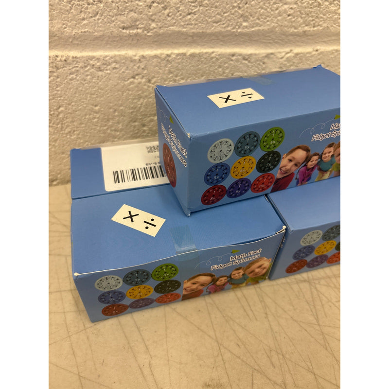 5-Sets Math Fidget Spinners Educational Toys Multiplication/ Division 9-pcs/ Set