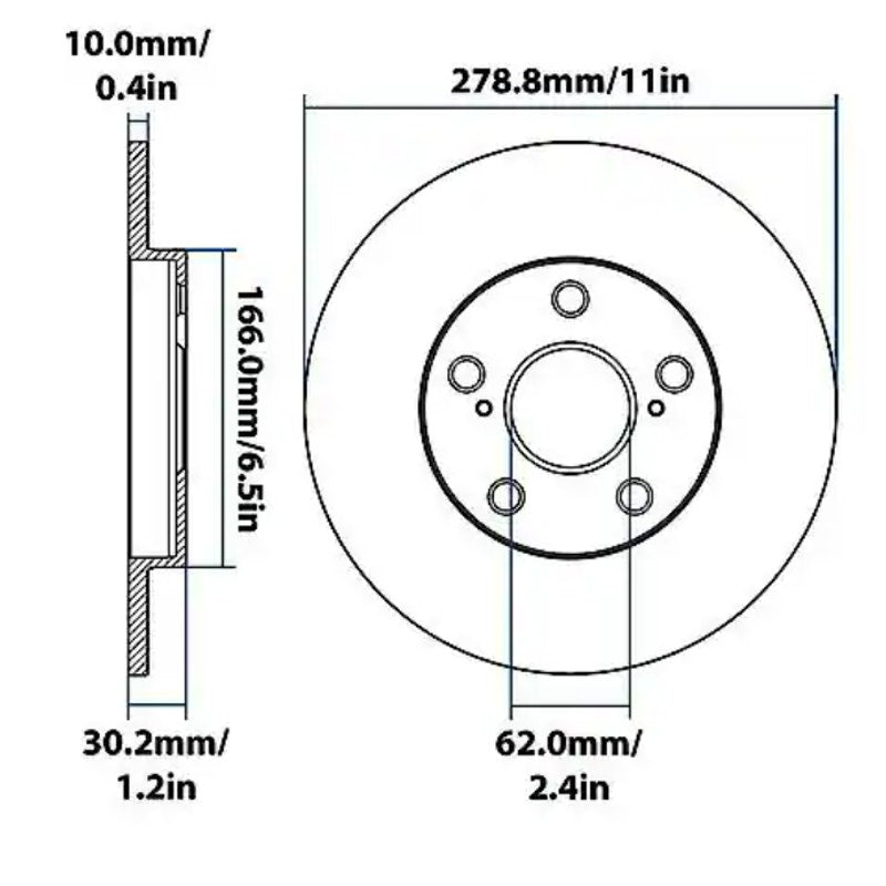 Carquest Premium Painted Brake Rotor OE Specs, Features RotorShield - YH275065P