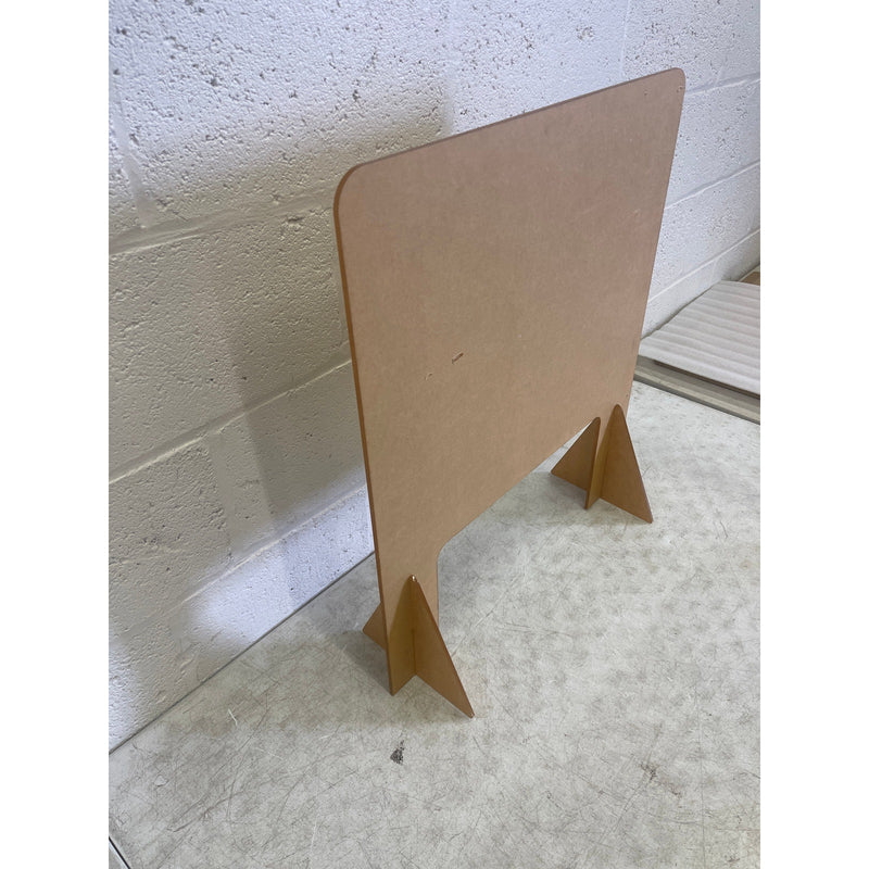 Plexiglass Protective Shield 26" x 22" x 1/4" Thick w 8" Stand Base