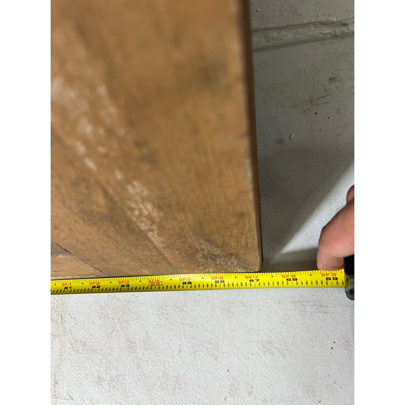 Rustic Farm Table Indoor/ Outdoor 67" x 32" Solid Wood Dining Table, Metal Legs, Antique