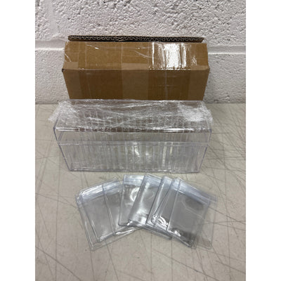 10-Pack Mingt Clear Plastic Coin Storage Box Case 8.5”x2.7”x3.8” 20 Coin Slots