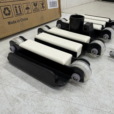 14in Pool Vacuum Brush Head Plastic Handheld Pool Purge Suction Cleaner w Wheels