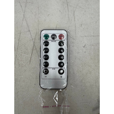 LYUBASA - Paquete de 5 luces navideñas enchufables con forma de copo de nieve para exteriores con temporizador