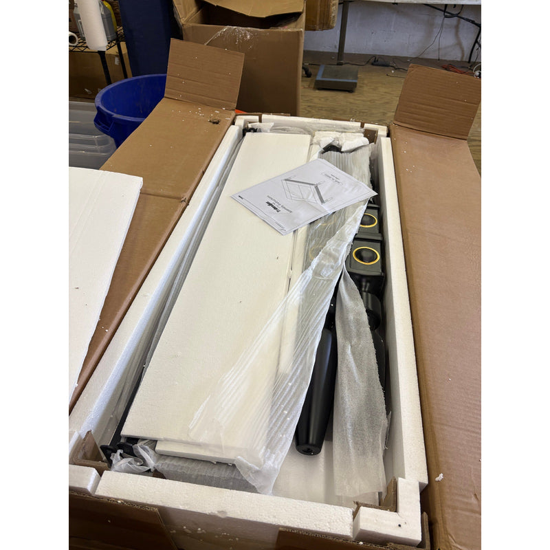 Tribesigns - 43" Coffee Table with Solid Wood Legs, Square Large Center Table