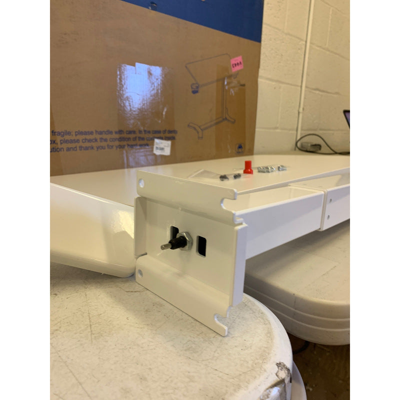 FLEXISPOT Medical Adjustable Overbed Bedside Table w Hidden Casters 32" x 18"