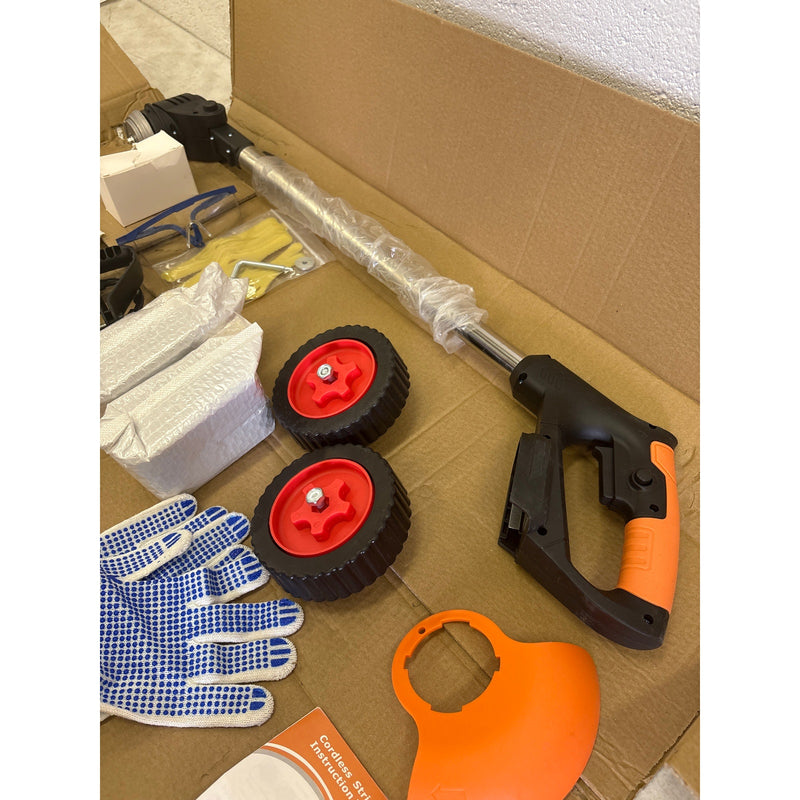 Layuni Cordless Lithium Electric Lawn Mower, Weed Wacker, Edger, 21 V 4.0 Ah