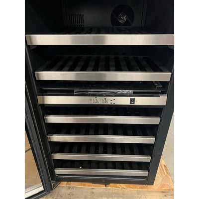 Danby Dual-Zone Wine Cooler Wine Fridgev38-Bottle, Black/Stainless Steel, Ding / Dent