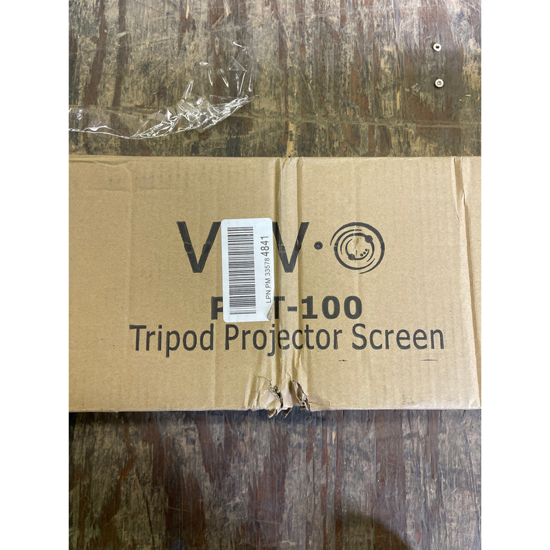 VIVO 100" Portable Indoor Outdoor Projector Screen Pull Up Tripod, PS-T-100