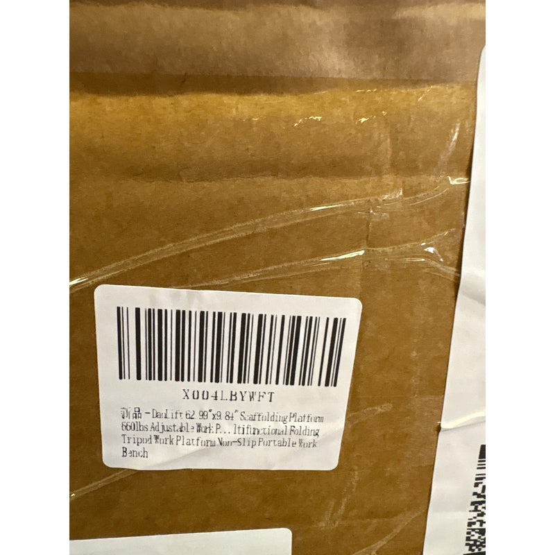 DaoLift 62.99"x9.84" Carbon Steel Scaffolding Platform CAP 660 LBS 32-50" H