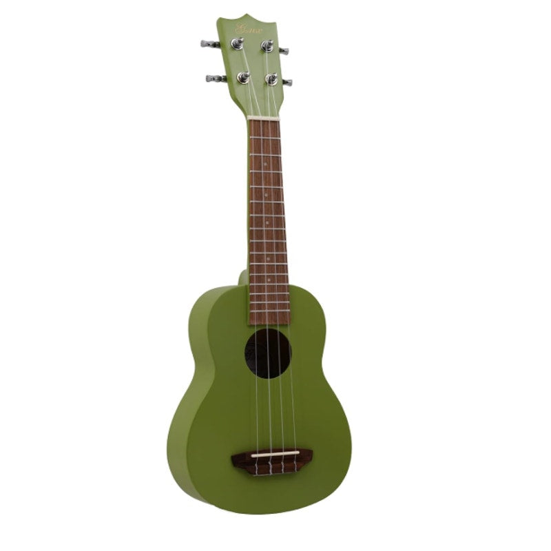 GMX 21" Ukulele Bundle Kits w Gig Bag Strap 2 Picks Tuner Nylon String Green