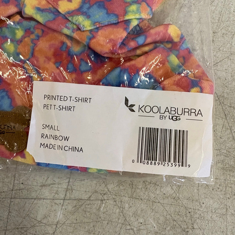 Koolaburra by UGG Printed Pet T-Shirt Dog Outfit- 12-13" Collar, Rainbow - Small