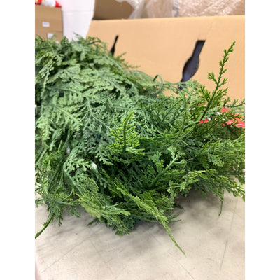 My Texas House 7.5ft Pre-Lit Cypress Artificial Christmas Tree 500 Twinkle LED Lights