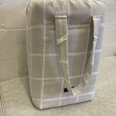 UGG Devon Queen Comforter Set w 2 Shams, Soft Bedding, Square Design - Gray