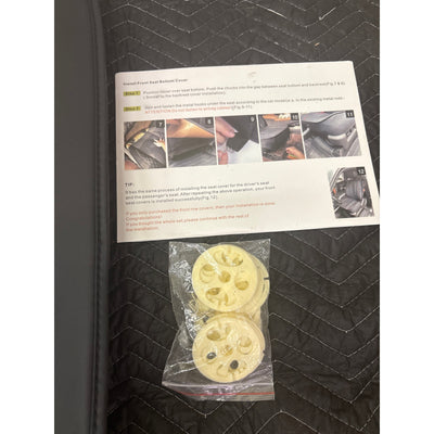 Car Seat Cover for Toyota FJ Cruiser Anti-Slip Front and Rear Set Black/Red Line