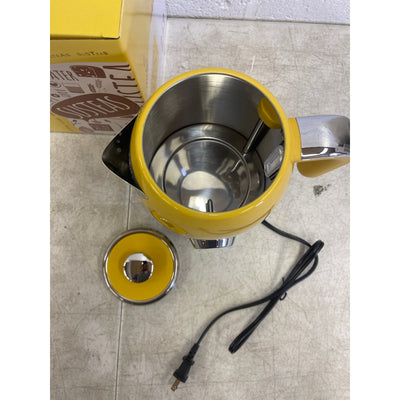 SUSTEAS Electric Kettle 57oz Hot Tea Kettle Water Boiler w Thermometer - Yellow