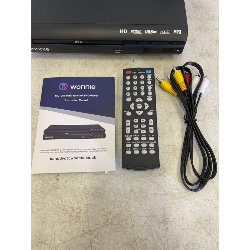 WONNIE HD DVD Player for TV, CD Players for Home w Remote Control, NO HDMI CORD
