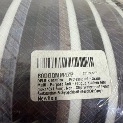 Multi-Purpose Anti-Fatigue Foam Floor Mat (55"x20") Non-Slip - Black & Gray