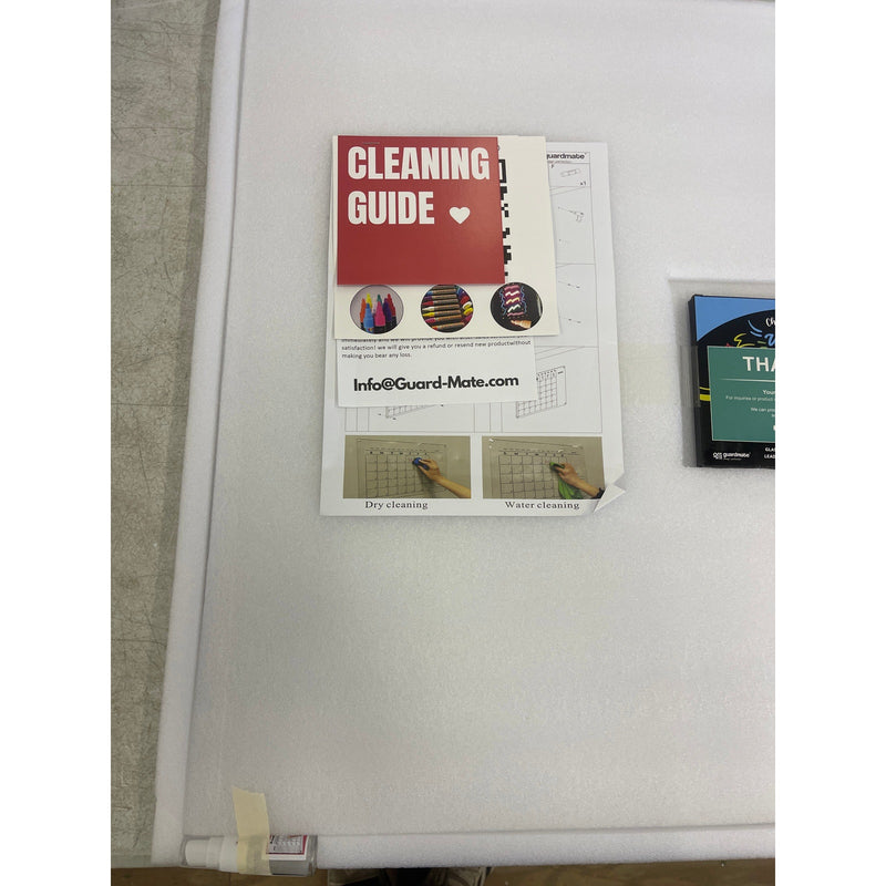 Guardmate MONTH Calendar Dry-Erase Board 36" x 24" Wall-Mount with Markers