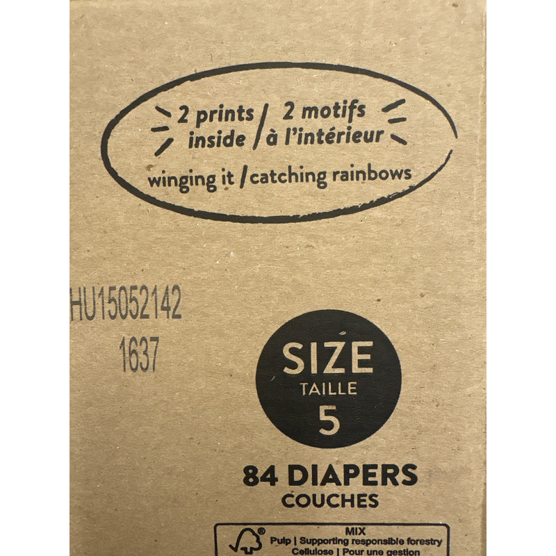 84-Count The Honest Company Size-5 Clean Conscious Diapers for Delicate Skin
