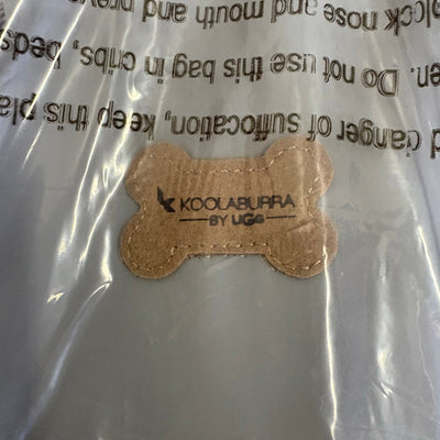 Koolaburra by UGG Pet Reversible Raincoat w Hood, Dog 15-16" Collar, Gray Medium