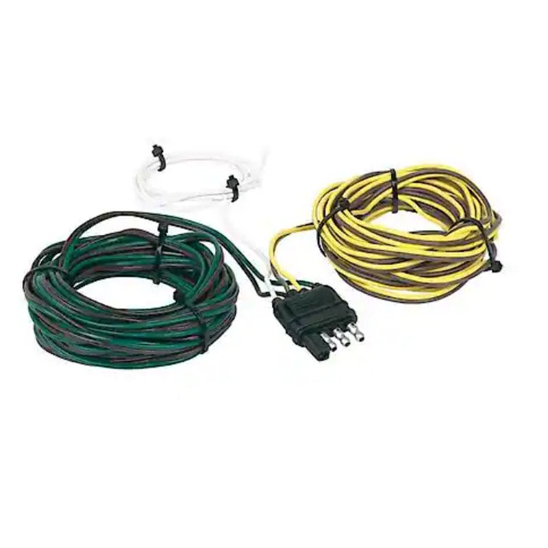 Hopkins 48255, 4 Flat Trailer End Y Harness Towing Connector 25 Feet, Tow Wiring