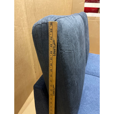 47x37x31" Floor Couch, Love Seat, Living Room Furniture w Cushions, No feet Blue