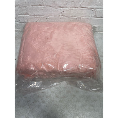 Alfombra Orinova de 1,5 x 2,1 m, color rosa, de piel de oveja grande y esponjosa, lavable