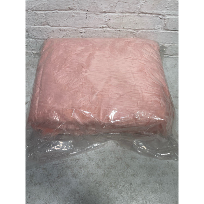 Alfombra Orinova de 1,5 x 2,1 m, color rosa, de piel de oveja grande y esponjosa, lavable