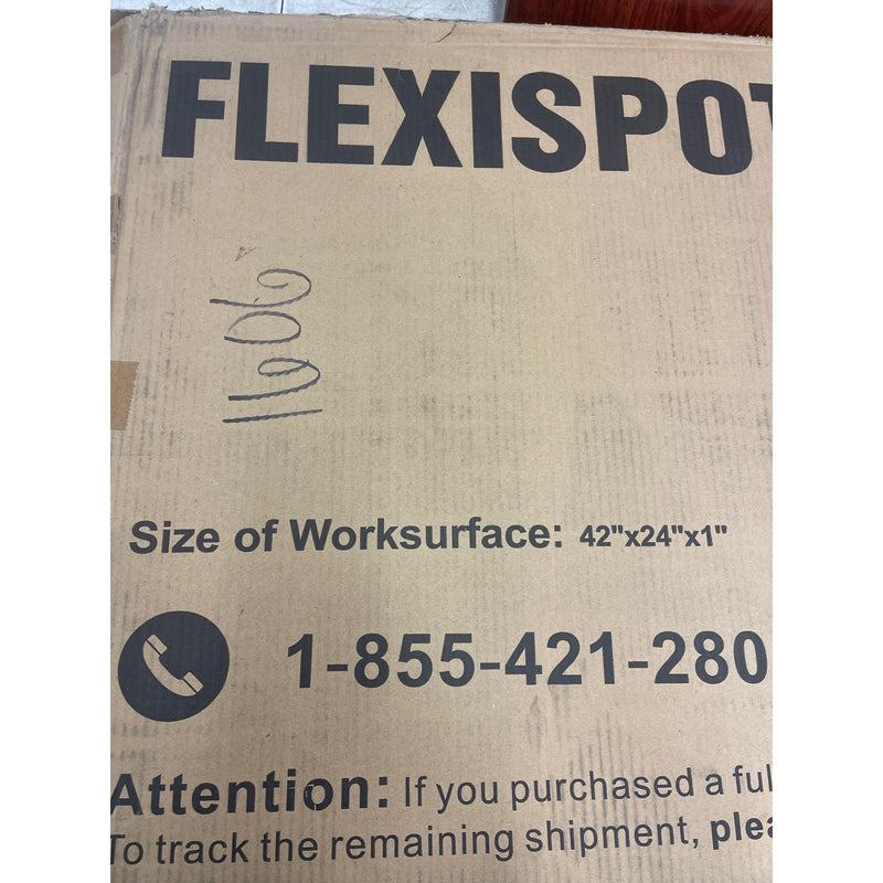 Flexispot Desk Top Only No Frame, Red Brown Wood 42” x 24” x 1”