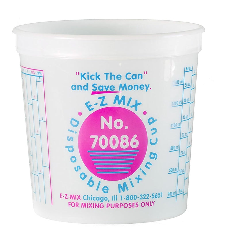 (25pk) E-Z Mix 2.5-Quart Disposable Plastic Mixing Cups, 86oz cups 70086
