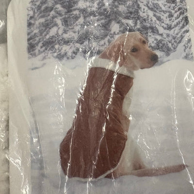 Koolaburra UGG Pet Koola Faux Suede Vest Dog Jacket 17-18" Collar, Brown Large