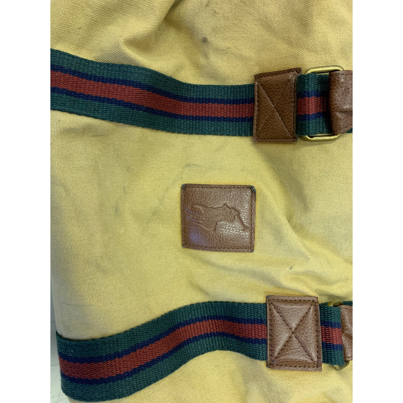 Ralph Lauren Fragrances Tote Bag Tan with Green , Blue and Red Stripe