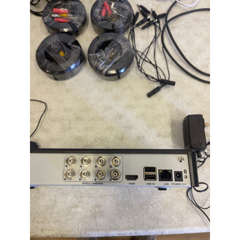 Night Owl 8 Channel Bluetooth DVR 6 4K Spotlight Security Cameras 2TB HD, READ